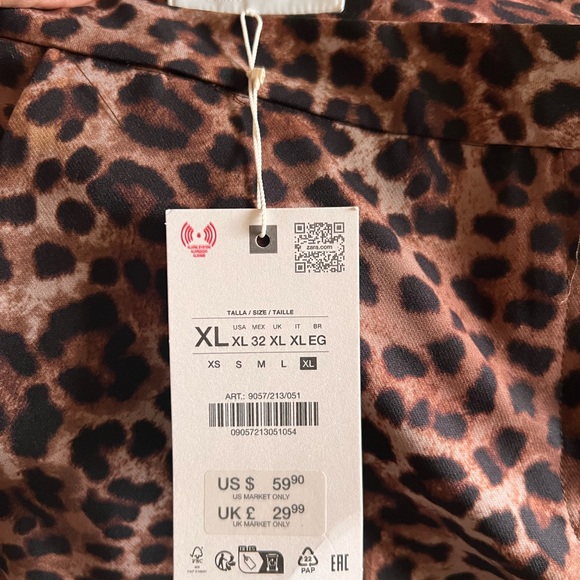 Zara Brown Leopard Print Blazer and pants suit - Picture 6 of 7